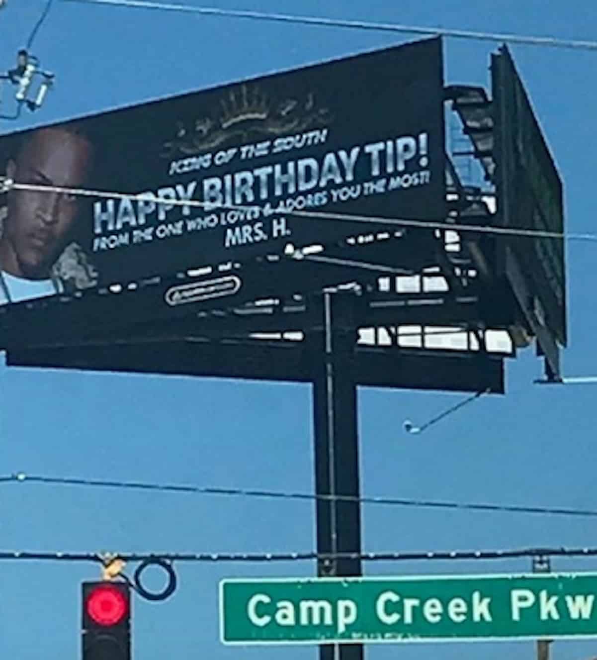 ti birthday billboard