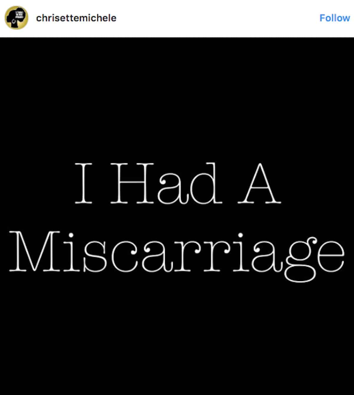 chrisette michele miscarriage