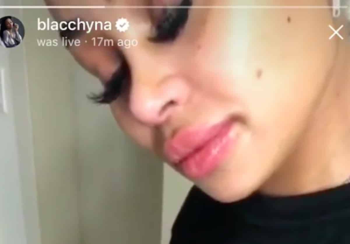 blac chyna crying instagram live