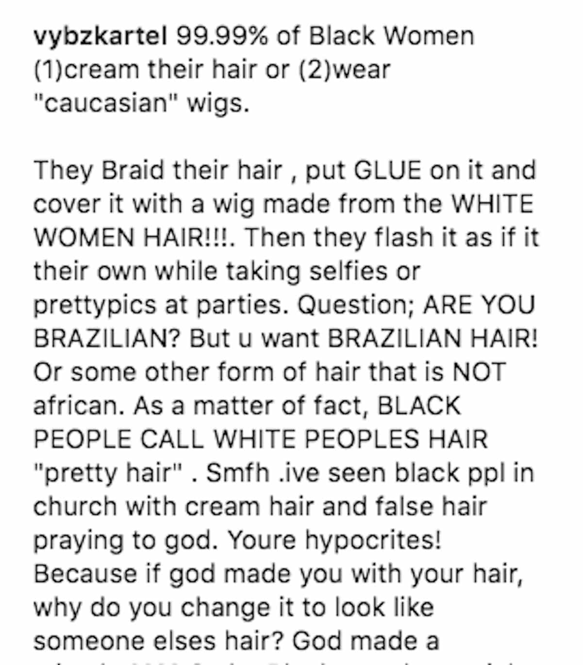 vybz kartel black women wigs