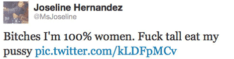 Joseline Hernandez takes to twitter