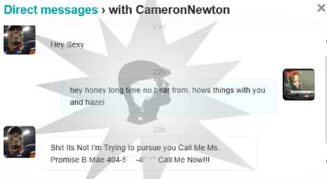 Cam Newton Caught Cheating