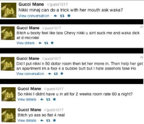 Gucci Goes in on Nicki Minaj