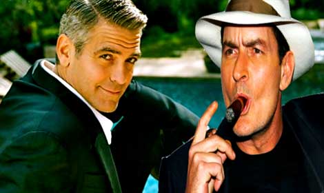Charlie Sheen vs. George Clooney