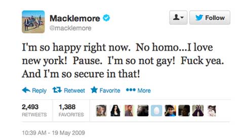 Macklemore Hurls Gay Slur
