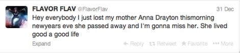 Flava Flav Dead Mother