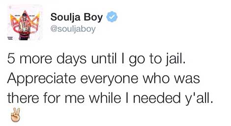 Soulja Boy Goes to Jail!