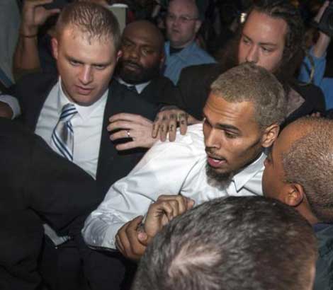 Chris Brown Locked Up