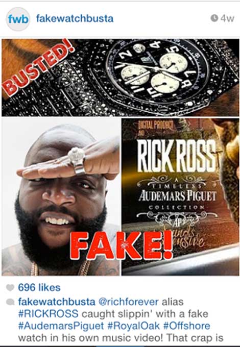 Rick Ross Fake Watch
