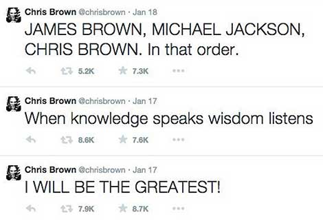 Chris Brown Michael Jackson James Brown