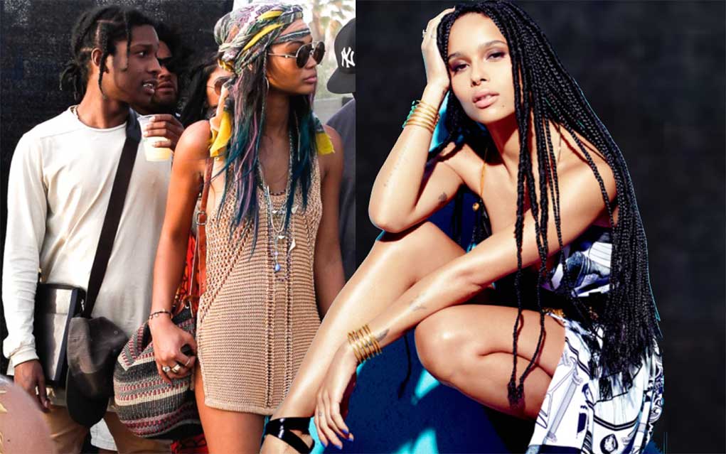 A$AP Rocky Chanel Iman Zoe Kravitz