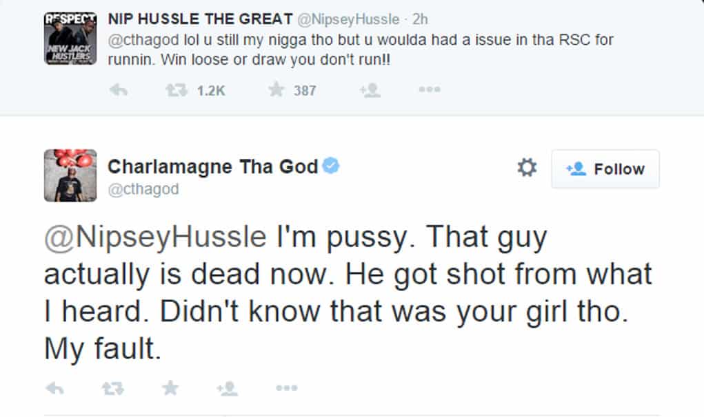 lauren london charlamagne tweet nipsey 2