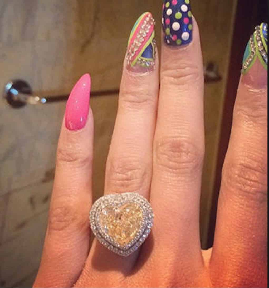 nicki minaj engagement ring meek mill