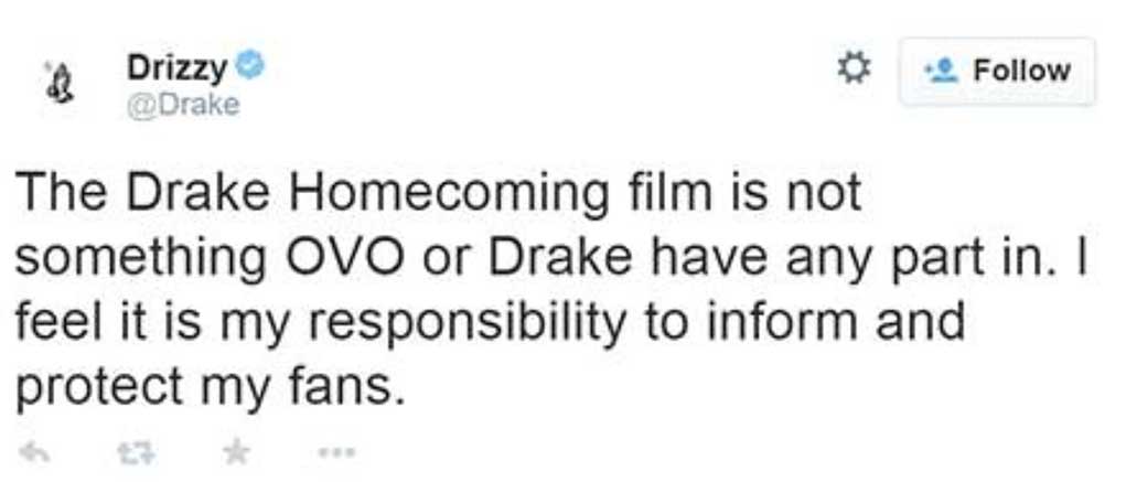 Drake Homecoming Movie