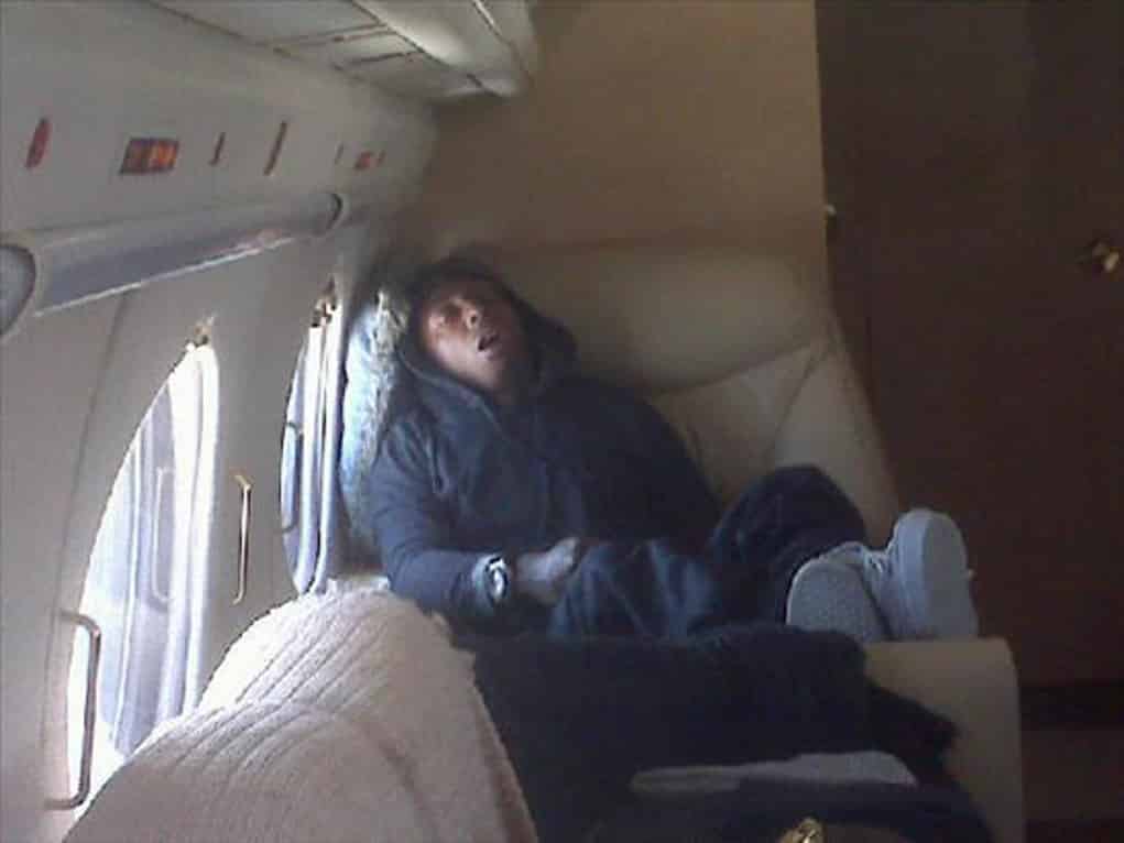 lil wayne high on plane 2