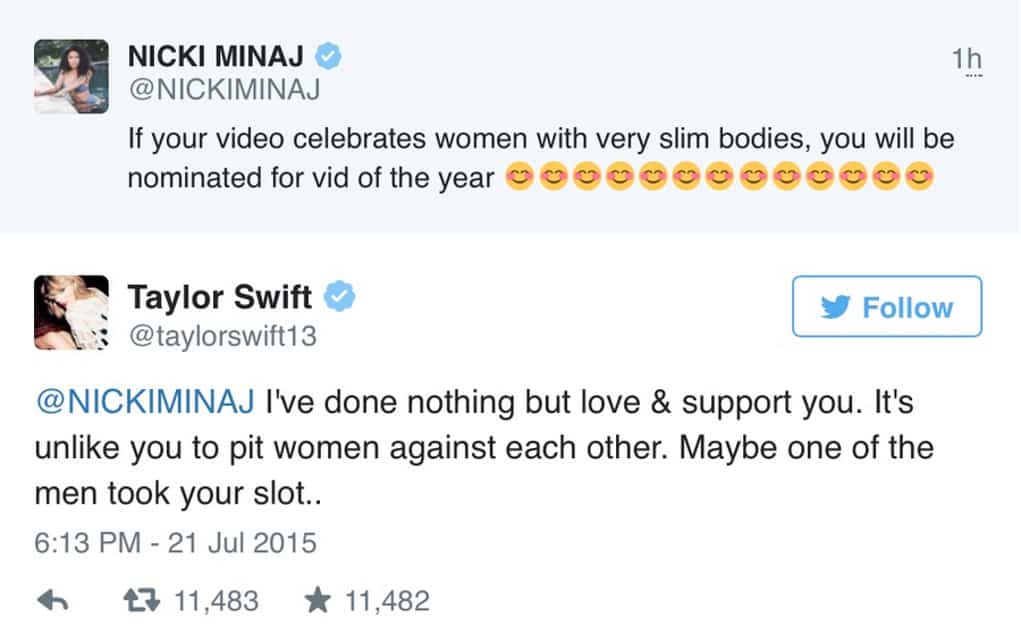 nicki minaj taylor swift beef 3