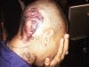 chris brown head tattoo 3