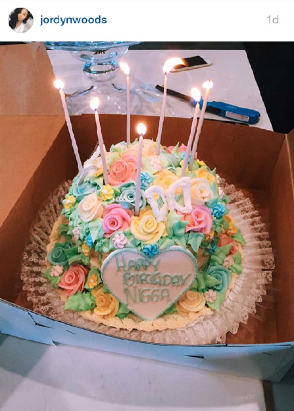 Jordyn-Woods-Happy-Birthday-Nigga-Cake