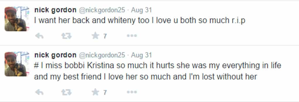 nick gordon bobbi kristina tweets