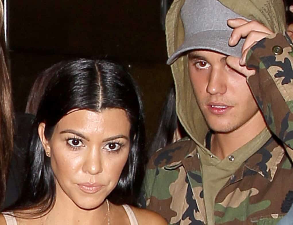 justin bieber kourtney kardashian