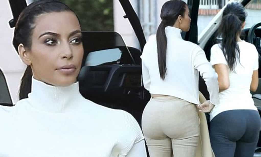 kim kardashian fake booty