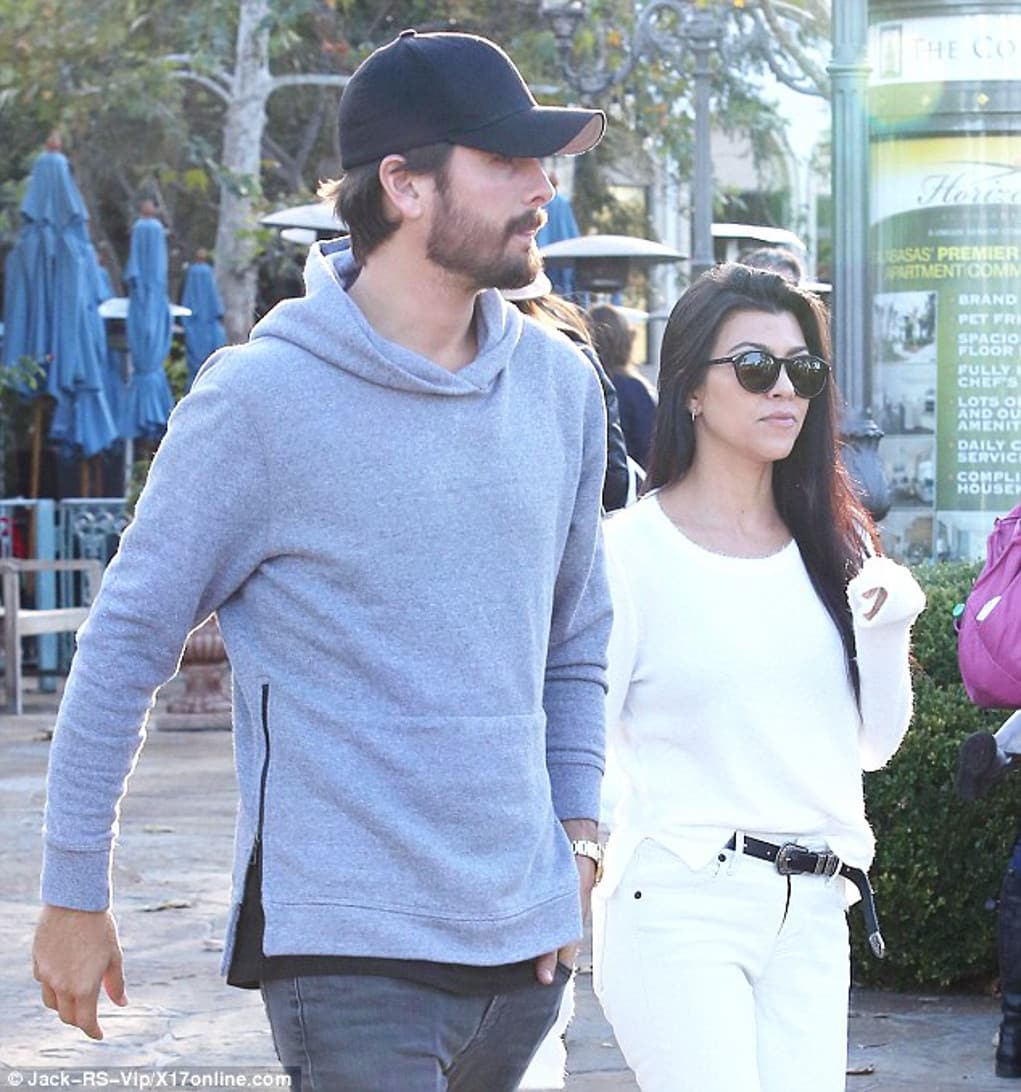 kourtney kardashian scott disick lunch date