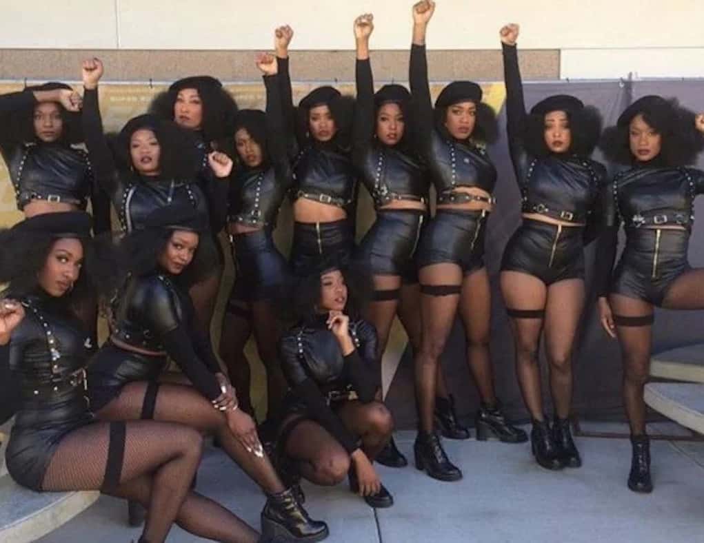 beyonce super bowl dancers exposed