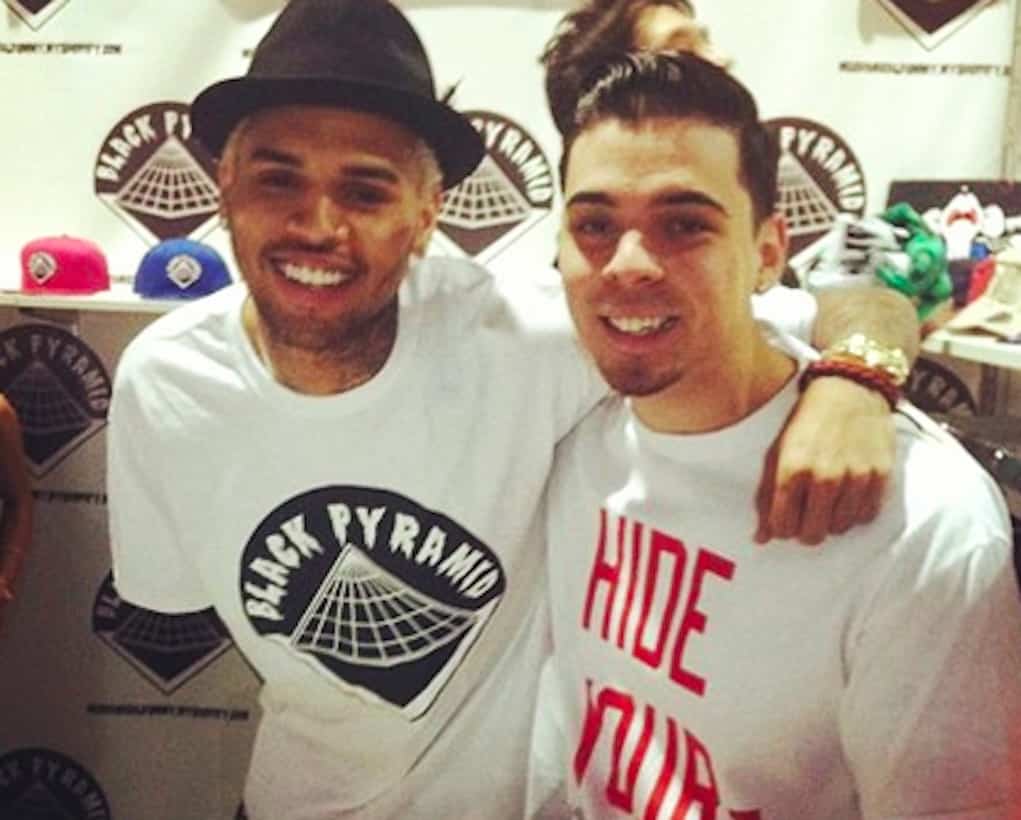 chris brown broke fans black pyramid