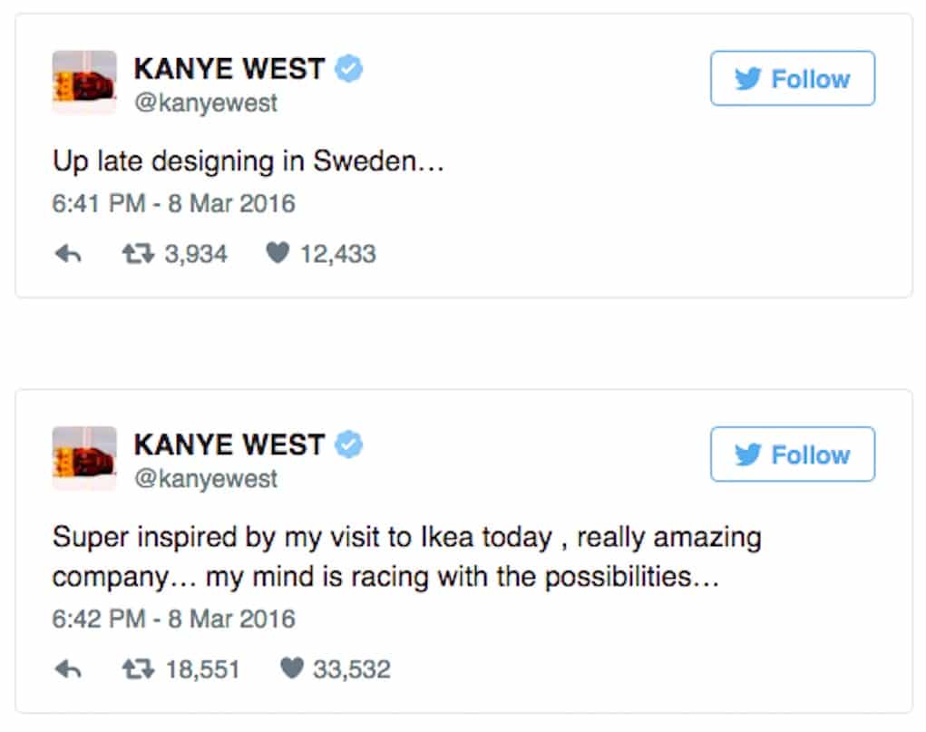 kanye furniture design ikea