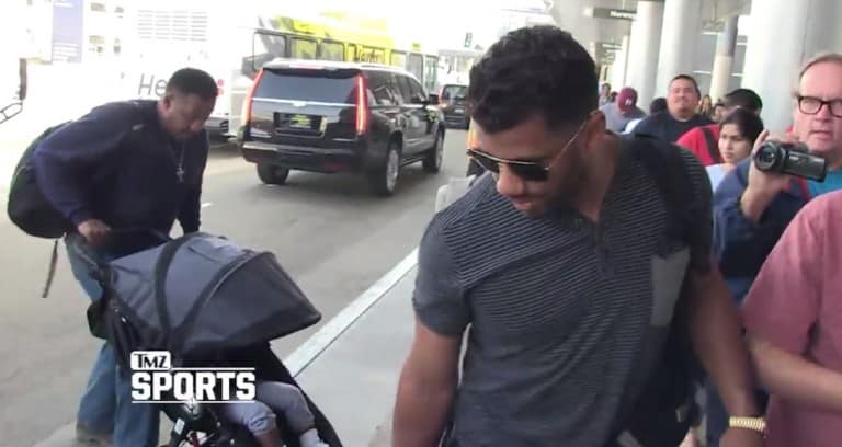 Russell Wilson Playing Stepdaddy, Traveling Alone W/Future Jr.