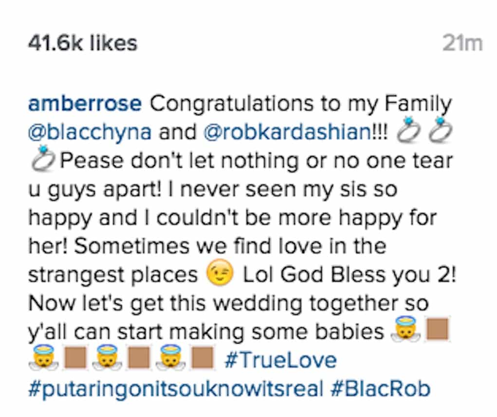 blac chyna rob kardashian engagement