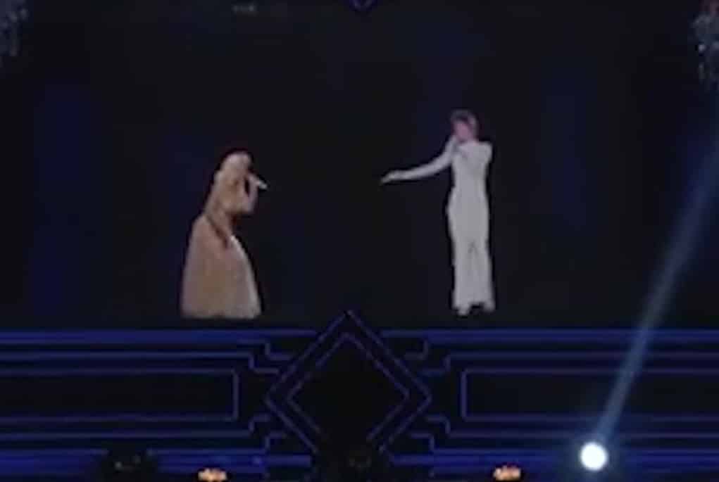 whitney houston christina aguilera hologram