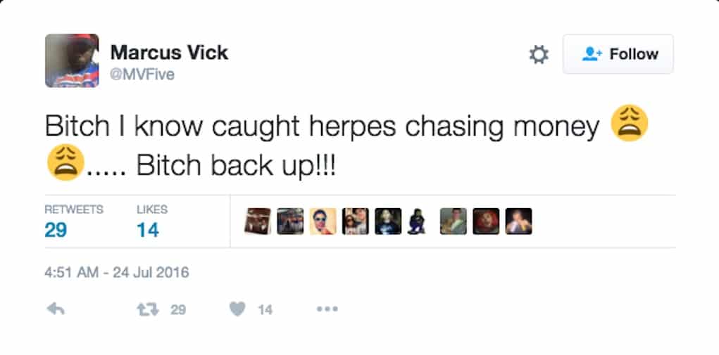 marcus vick baby mama herpes 3