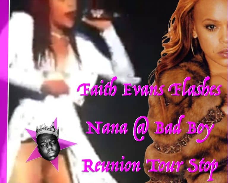 BAD BOY REUNION TOUR: FAITH EVANS TURNS UP BOSTON, FLASHES NANA 2 CONCERTGOERS!!!