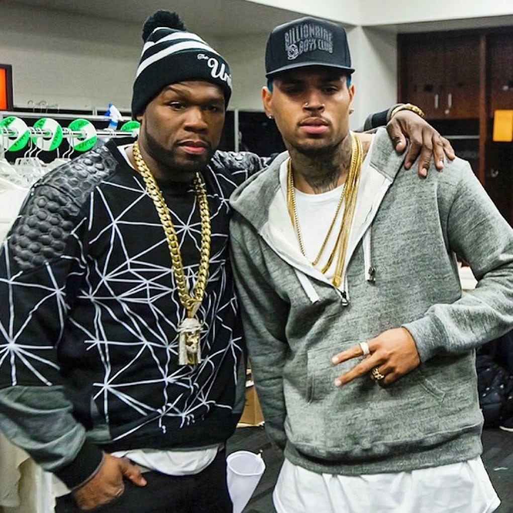 chris brown power 50 cent