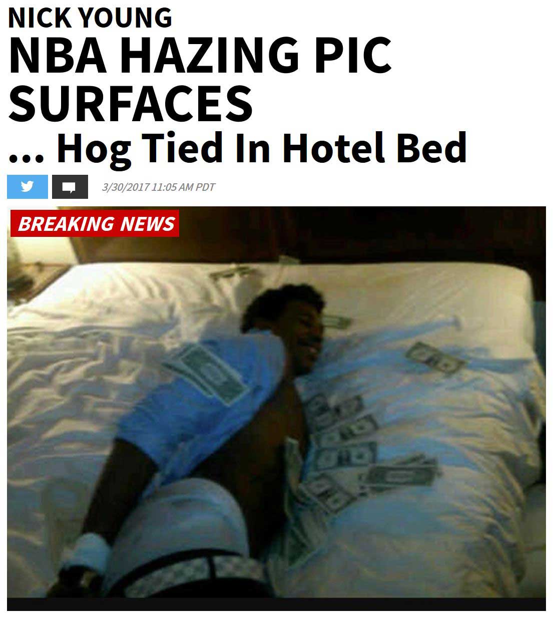 Nick Young Hog Tied