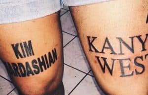 kim kardashian kanye west fan tattoo