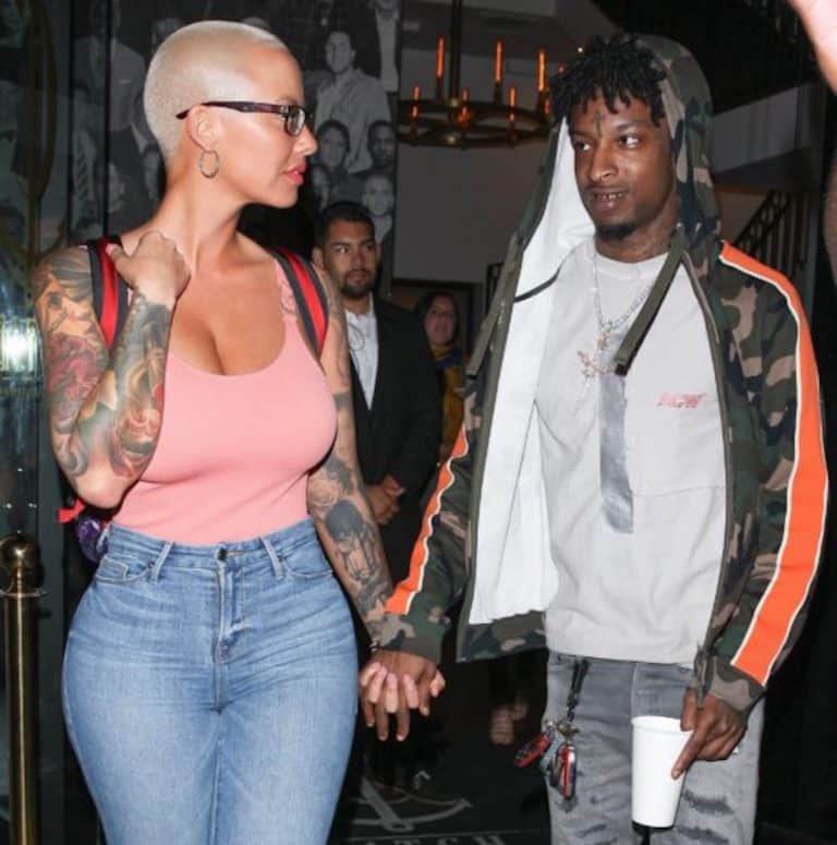 Amber Rose & 21 Savage Go Public With Creepy Snapchat Video