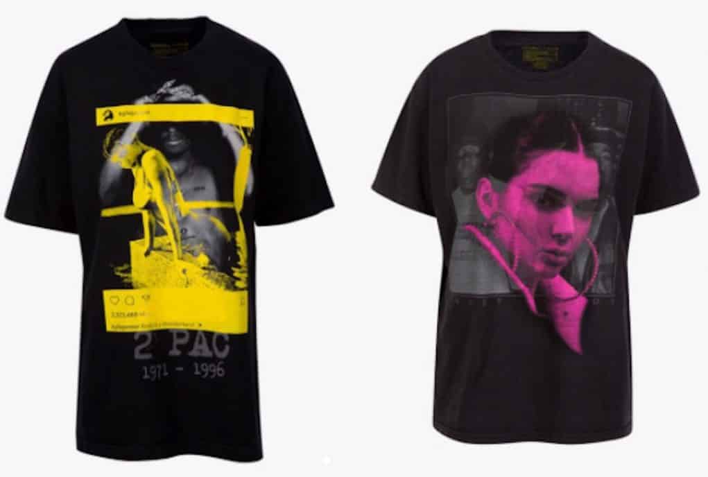 kendall jenner biggie tupac shirt