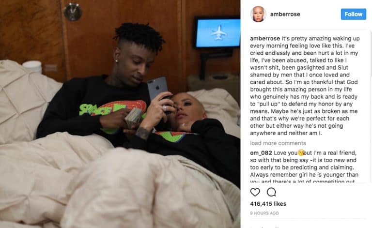 Amber Rose Professes Her Love for 21 Savage