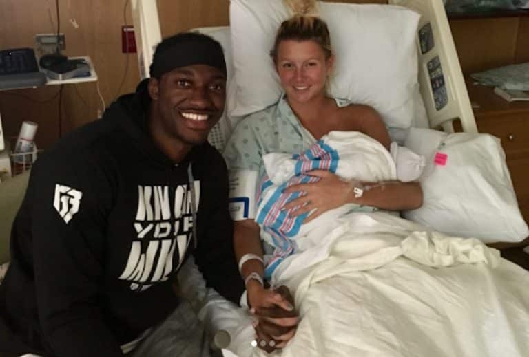Robert Griffin III & Side Piece Welcome Baby