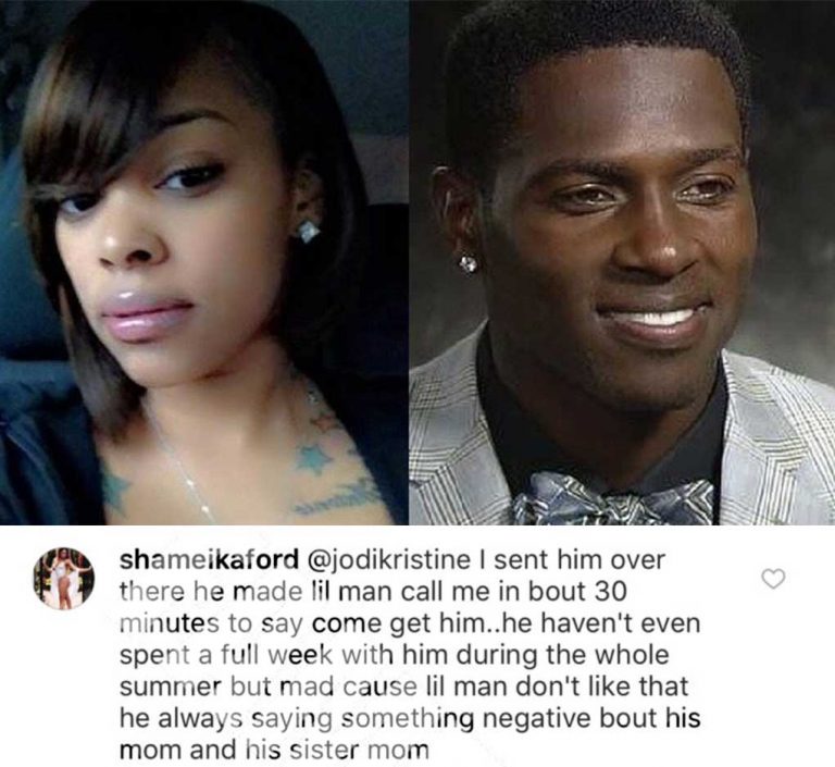 NOT COOL: Steelers WR Antonio Brown Blast Mother of His Son as a ‘Hoe’…