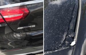 torrei hart car vandalized