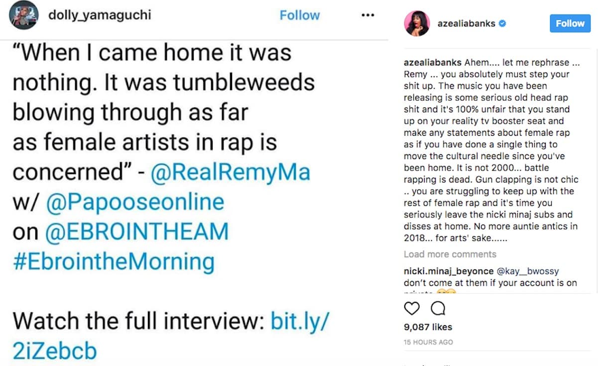 azealia banks beef remy ma