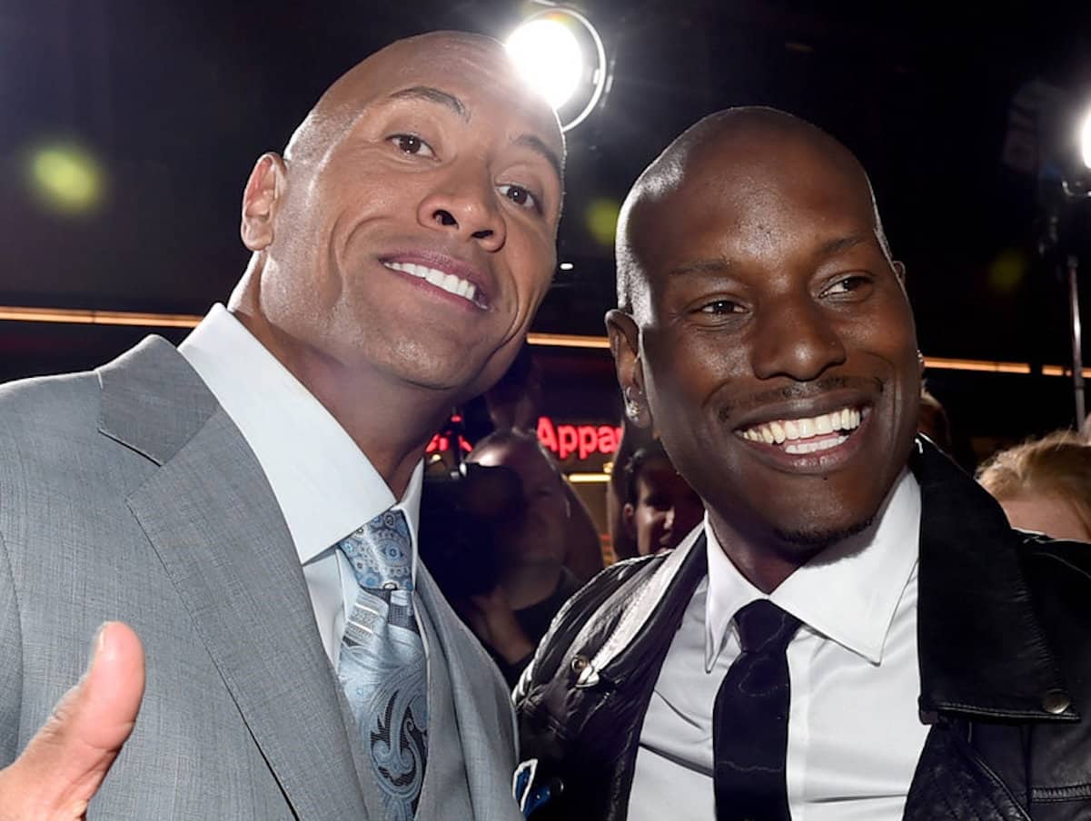 the rock tyrese feud