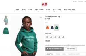 hm racist monkey sweatshirt