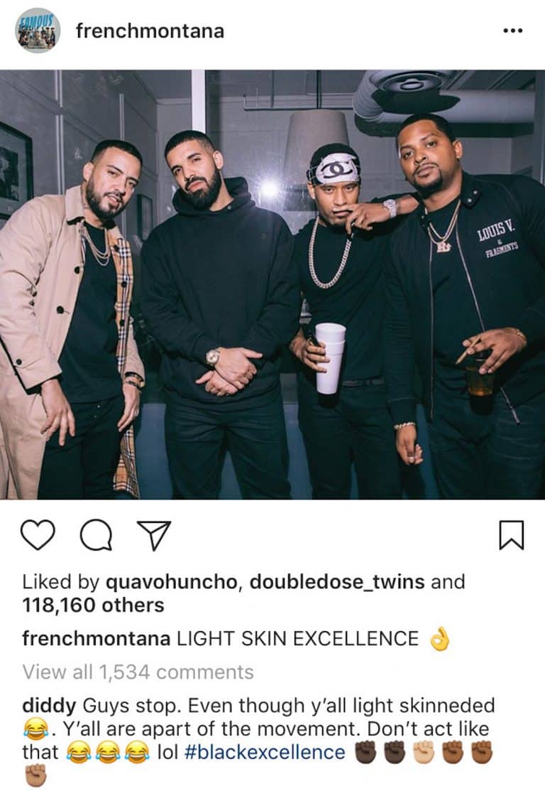 French Montana Claims ‘Light Skin Excellence,’ Gets Schooled by Diddy