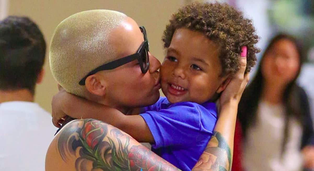 amber rose son naked