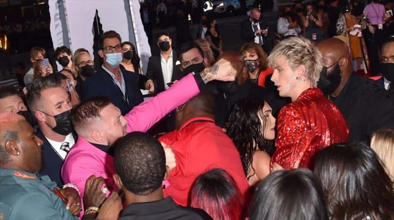 Conor McGregor Throws Drink @MGK!